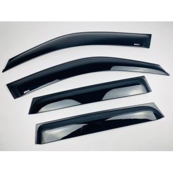 Дефлекторы окон Suzuki Grand Vitara 2005 -2015 4D с нерж. хром полоской-1